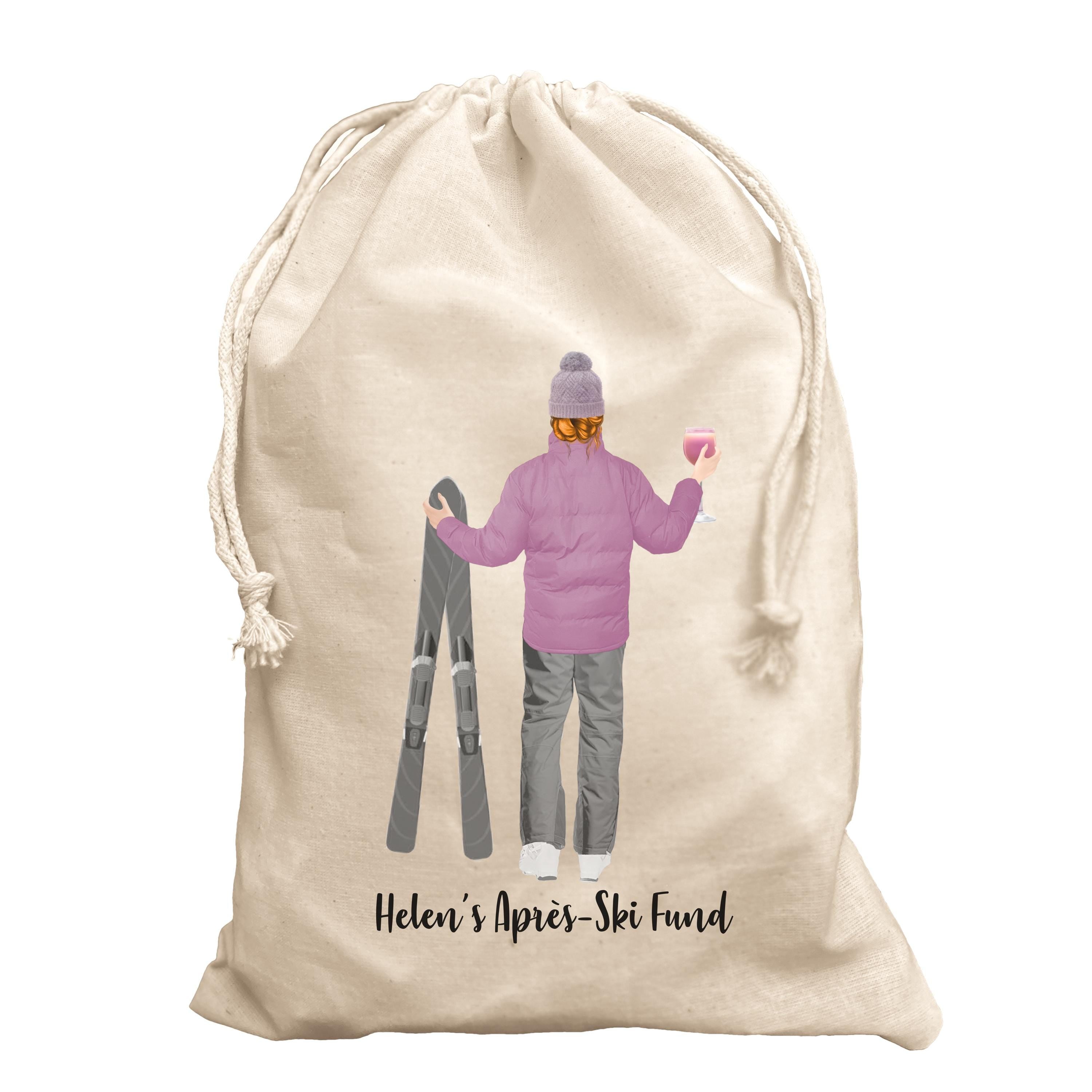 Apres-Ski fund Personalised bag gift for skiier Ski Skiing