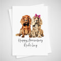 Cocker Spaniel Anniversary Card Personalised Dog