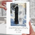 Snowboard Wedding Card Personalised Ski Slopes Snow Winter