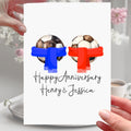 Football Anniversary Card Personalised Soccer