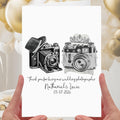 Wedding Photographer Thank you Card Personalised Camera Photos