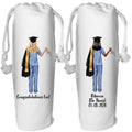 Personalized Nurse Graduation Wine Bottle Gift Bag for female