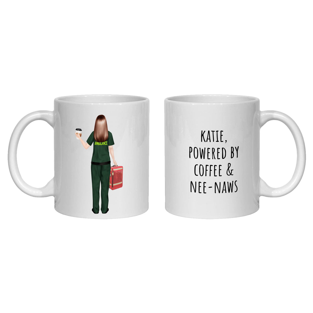 Paramedic Mug Gift Personalised for woman, ambulance driver, medic, retirement, graduation, congratulations