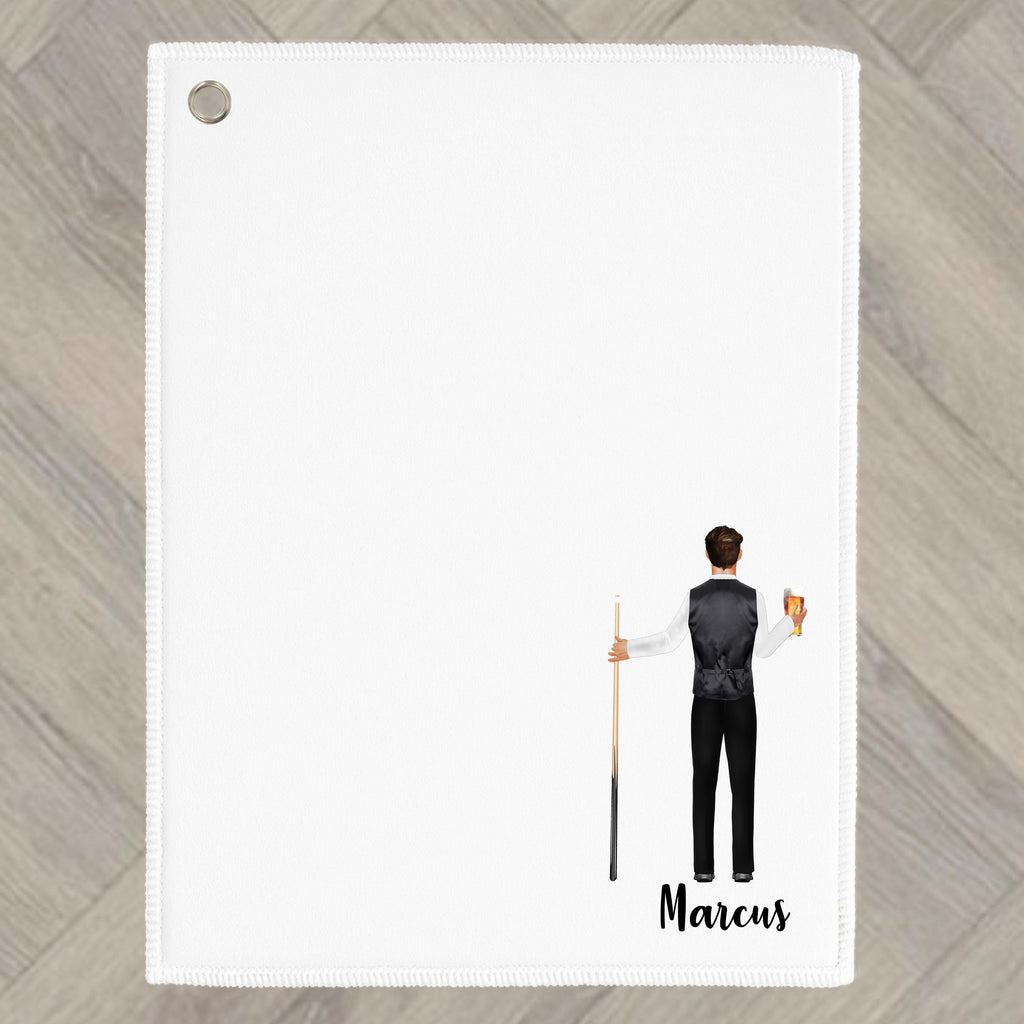 Snooker Towel Personalised Pool Billiards for man Gift for Daddy Grandad