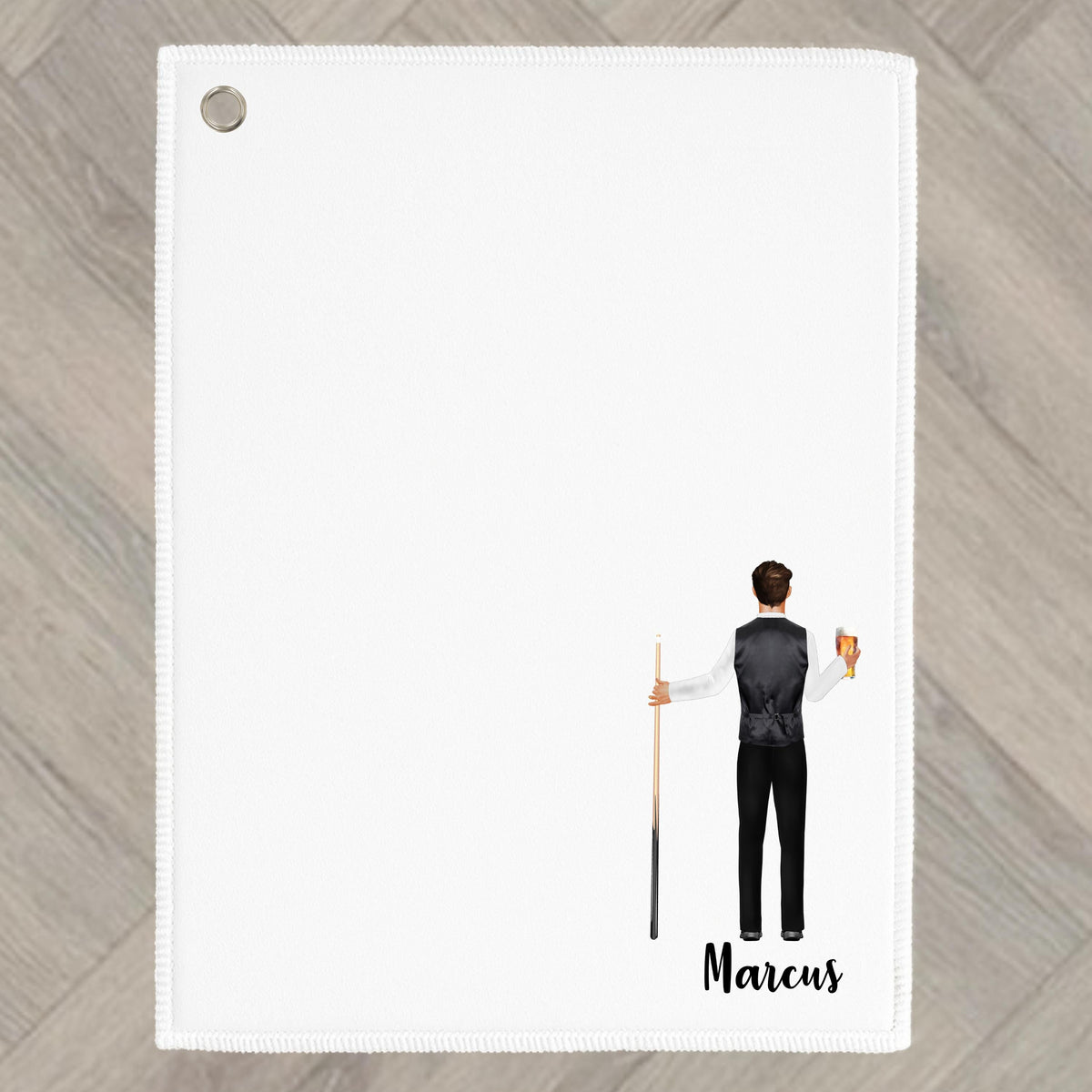 Snooker Towel Personalised Pool Billiards for man Gift for Daddy Grandad