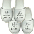 Personalised Mr Mrs Spa Slippers Wedding Gift Honeymoon