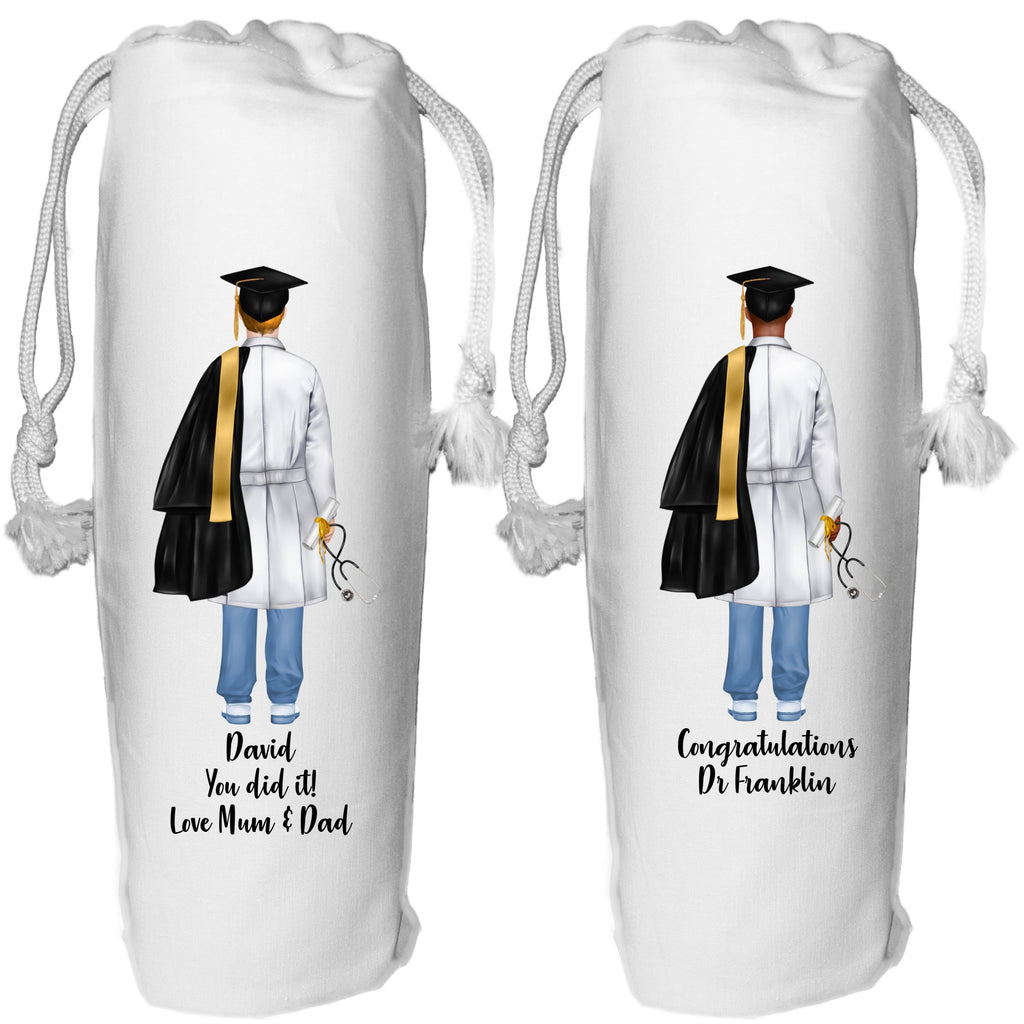Doctor Graduation Wine Bag Personalised Gift