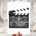 Clapper Board 15th Anniversary Card Personalised Crystal Film Cinema Movies