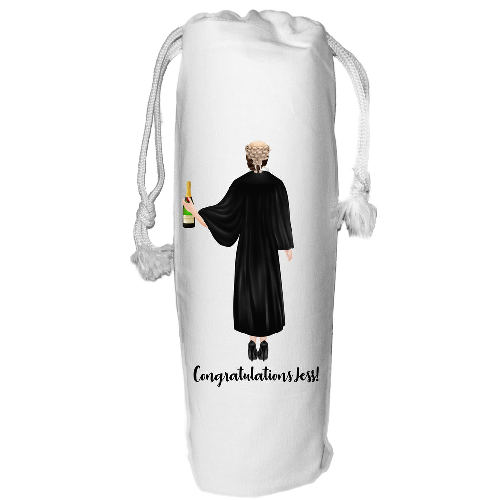 Lawyer Wine Bag for her Personalised Passing the Bar Barrister Solicitor Judge Law Degree Pupillage