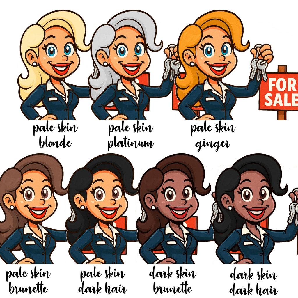 Estate Agent Card personalised for Real Estate Realtor