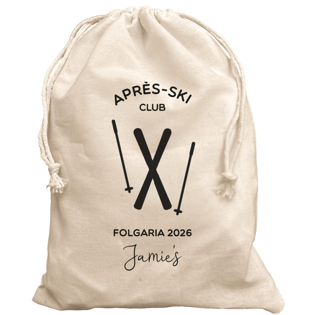 Apres-Ski Club Personalised bag gift Skiing Gift Pouch