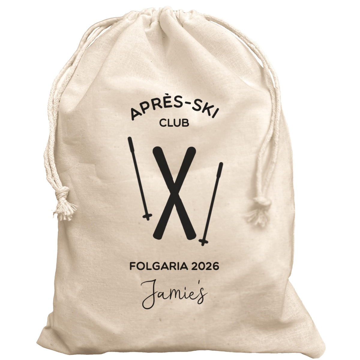Apres-Ski Club Personalised bag gift Skiing Gift Pouch