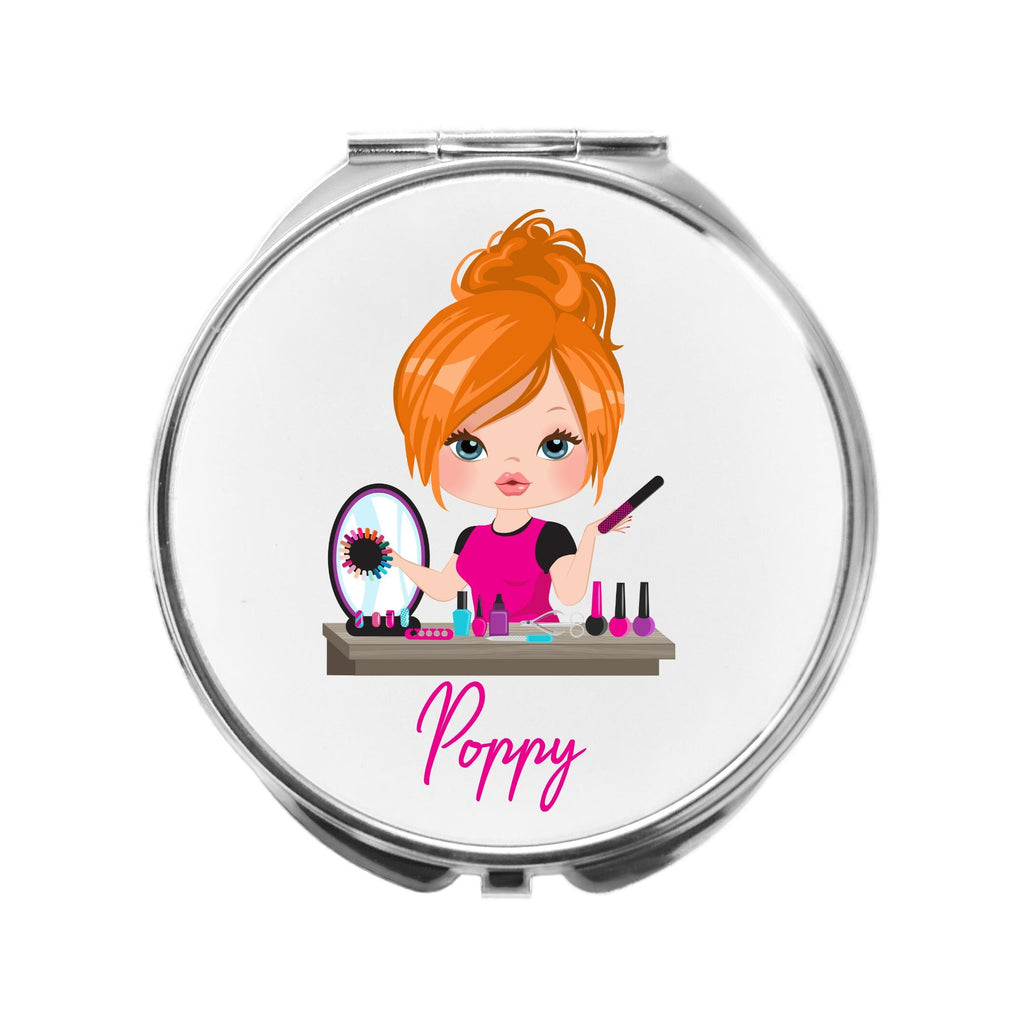 Manicurist Mirror Personalised Nail Tech Compact Gift