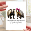 Badger Engagement Card Personalised
