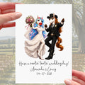 Rootin' Tootin' Cowboy Wedding Card Personalised Horse Bride Groom Boots Hat Country