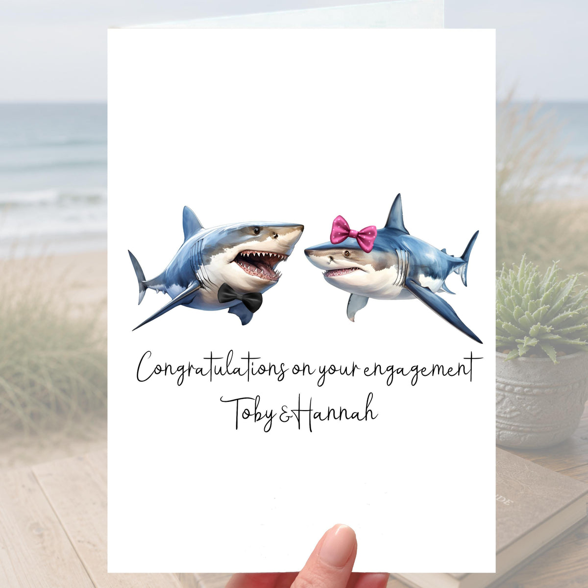 Shark Engagement Card Personalised