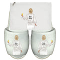 Bride Slippers & MakeUp Bag Personlaised for Wedding Gift Cosmetics Bridesmaid