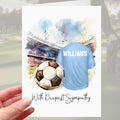 Football Sympathy Card Manchester City Coventry Grief Mourning Soccer Sky Blue