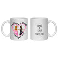 Personalised Red head & Brunette Friends Mug friendship gift BFF Bestie ginger