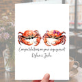 Crab Engagement Card Personalised
