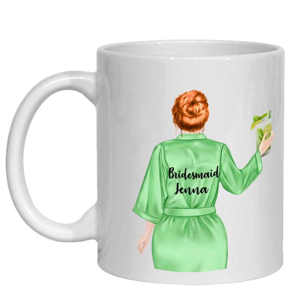 Personalized Bride Mug, Bridesmaid Bridal Party Gifts, Mother of Bride/Groom