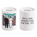 Personalized New York Wedding Fund Money Box - NYC, Central Park piggy bank