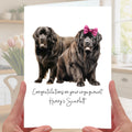 Newfoundland Engagement Card Personalised Dog
