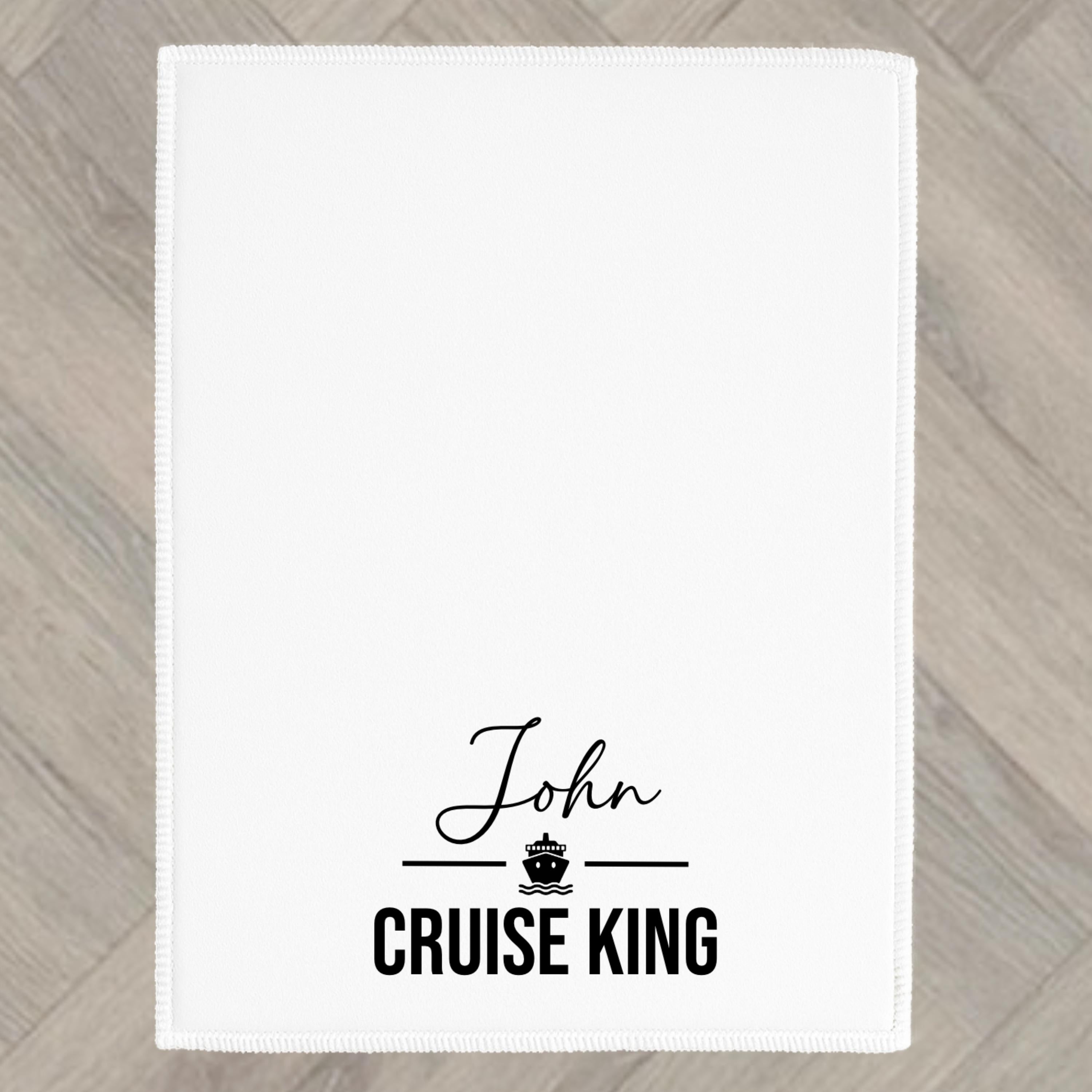Cruise Queen King Hand Towel Personalised Spa