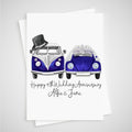 Personalised Sapphire Anniversary Card 45th Camper & Car Bride Groom