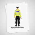 Policeman Retirement Card Personalised Police officer