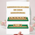 Scrabble Engagement Card Personalised Word Game Engaged