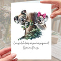 Koala Bear Engagement Card Personalised