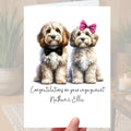 Cockapoo Dog Engagement Card Personalised