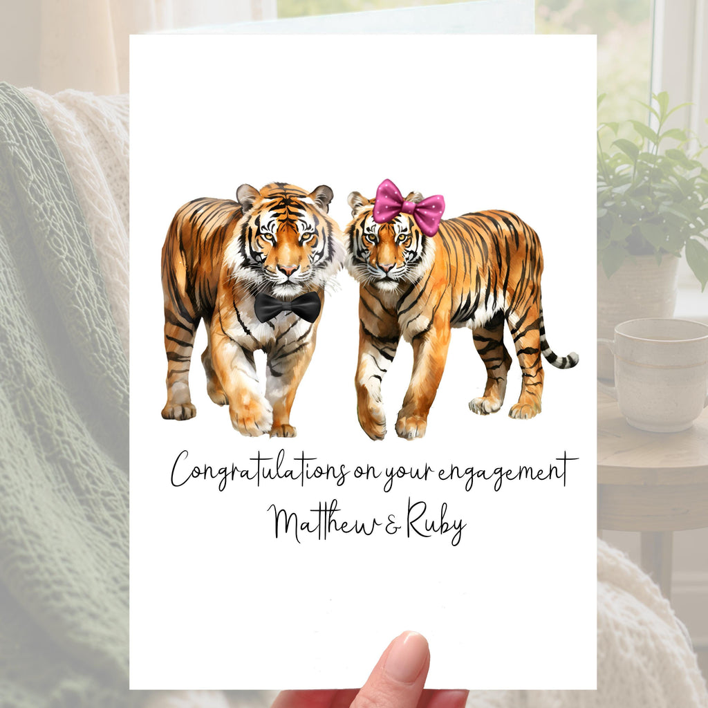 Tiger Engagement Card Personalised