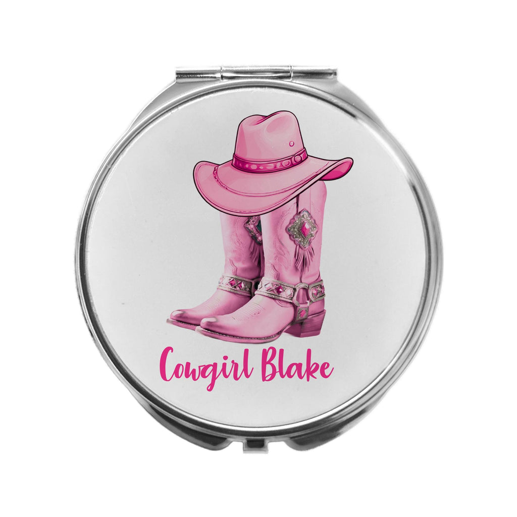 Cowgirl Mirror Compact Personalised Cowboy