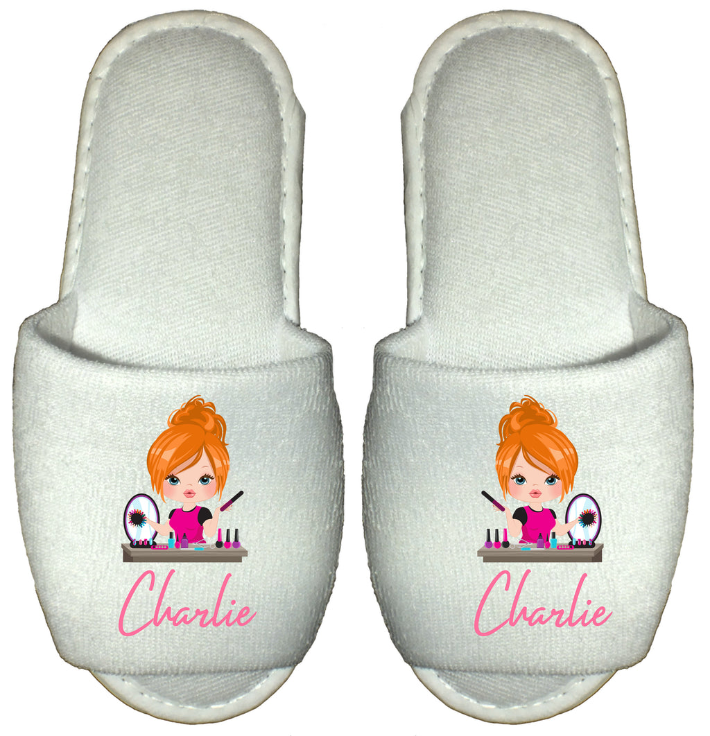 Beautician Spa Slippers Personalised Manicurist Gift Nail Tech