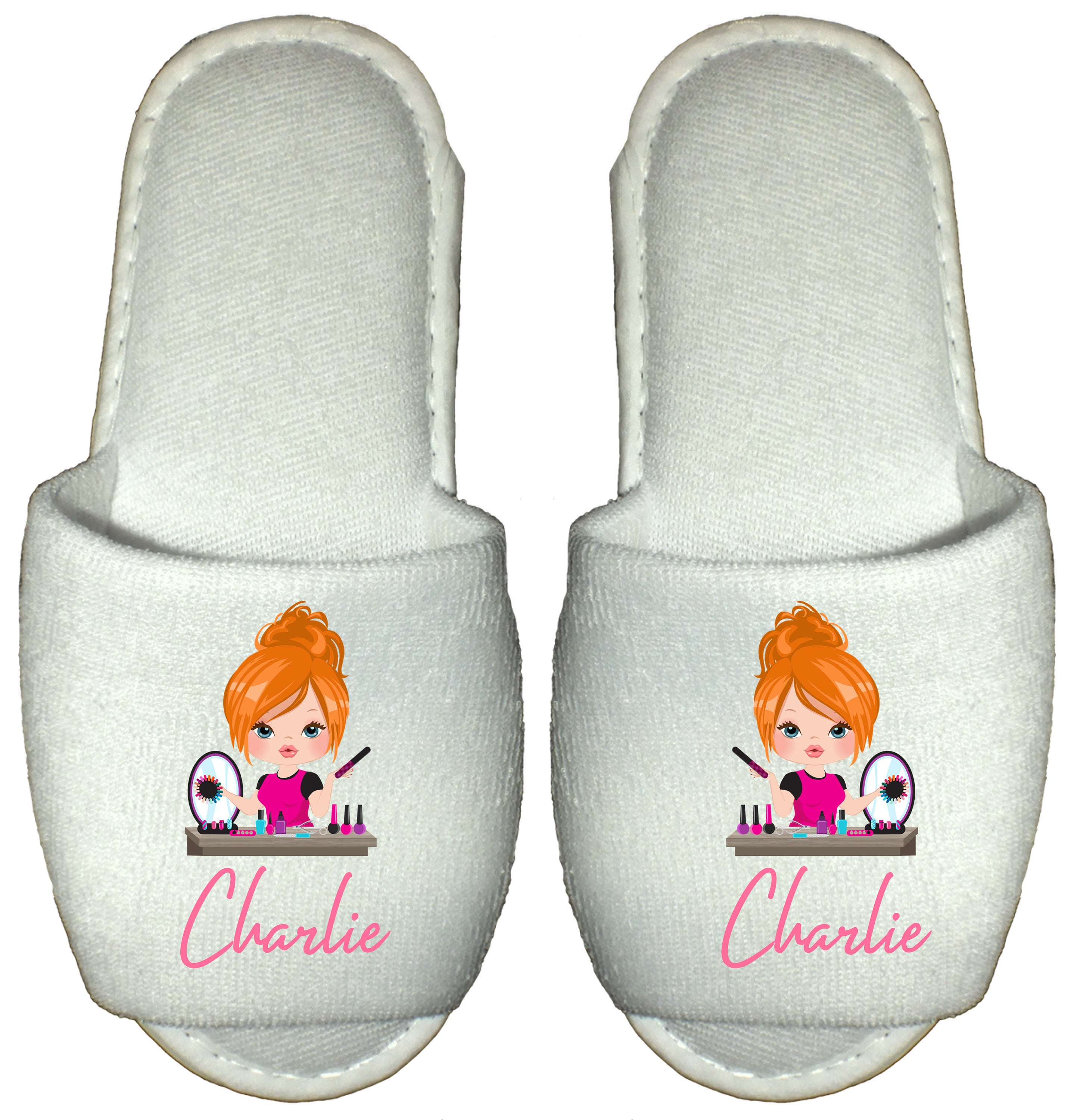 Beautician Spa Slippers Personalised Manicurist Gift Nail Tech