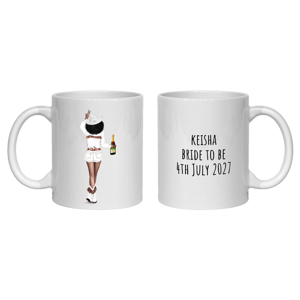 Cowgirl Mug Personalised Cowboy Hen Party gift, hoedown, last rodeo, bride to be, bachelorette