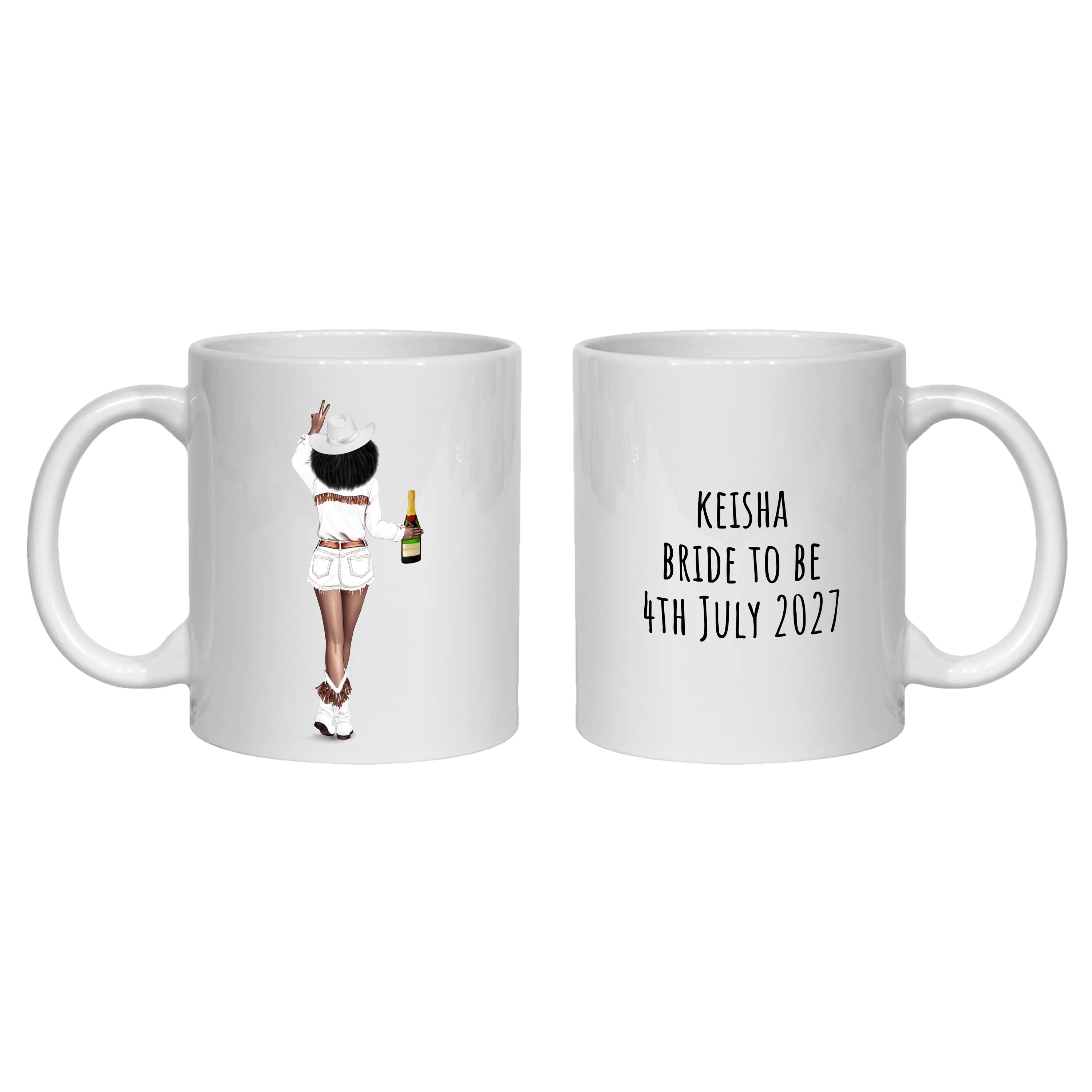Cowgirl Mug Personalised Cowboy Hen Party gift, hoedown, last rodeo, bride to be, bachelorette