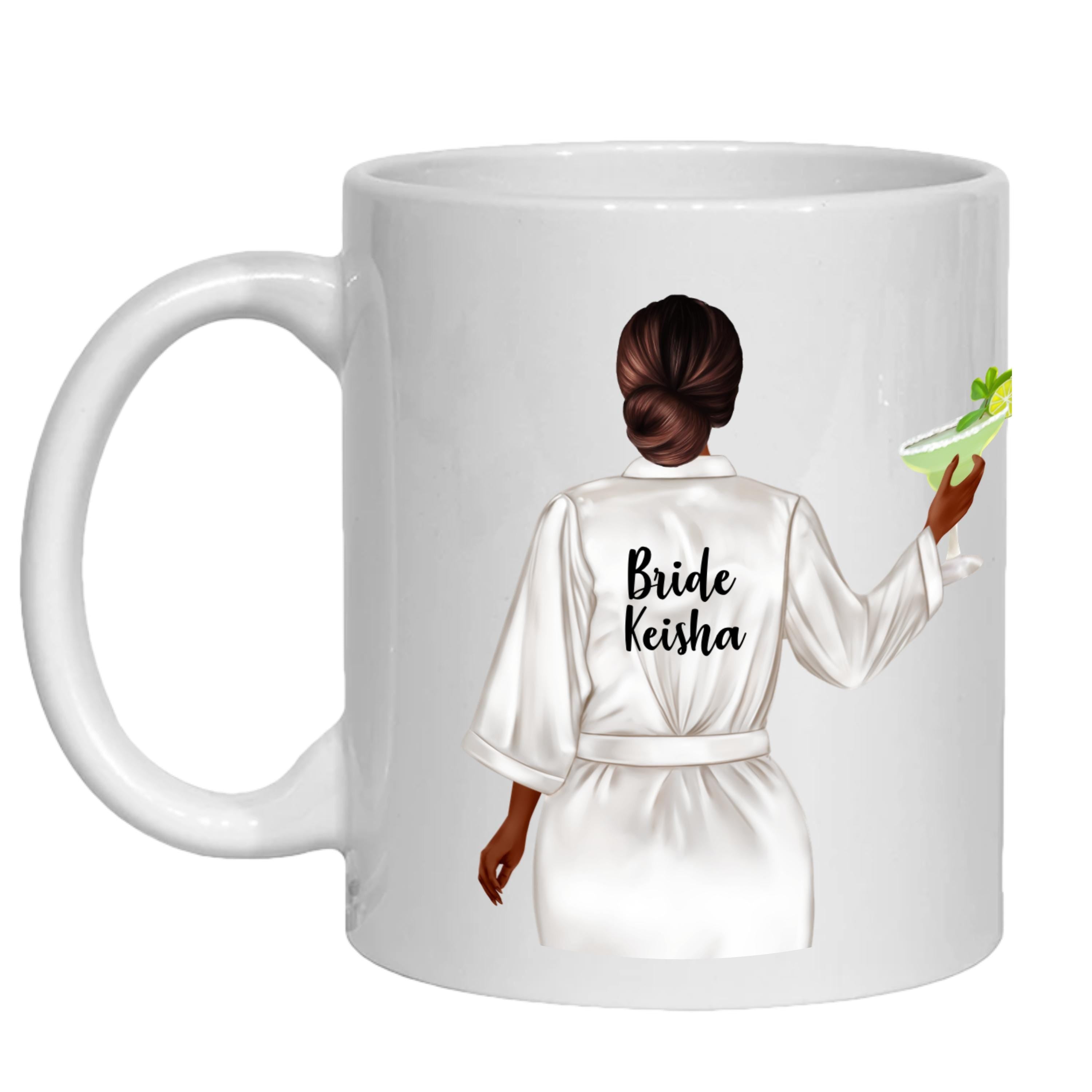 Personalized Bride Mug, Bridesmaid Bridal Party Gifts, Mother of Bride/Groom