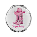 Cowgirl Mirror Compact Personalised Cowboy