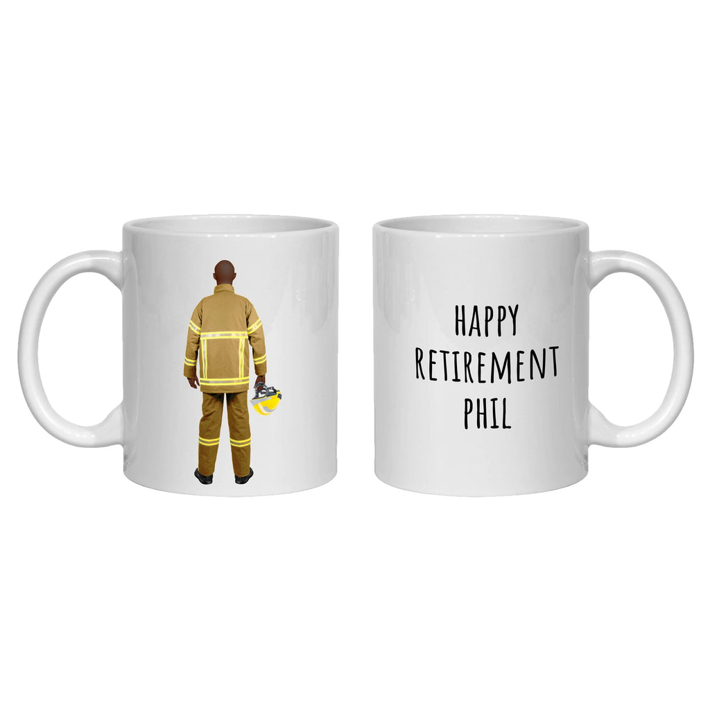 Fireman Mug Personalised Gift - firefighter, retirement, thank you