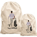 Golf Ball & Tee Bag for Golfer Gift Set Personalised for him