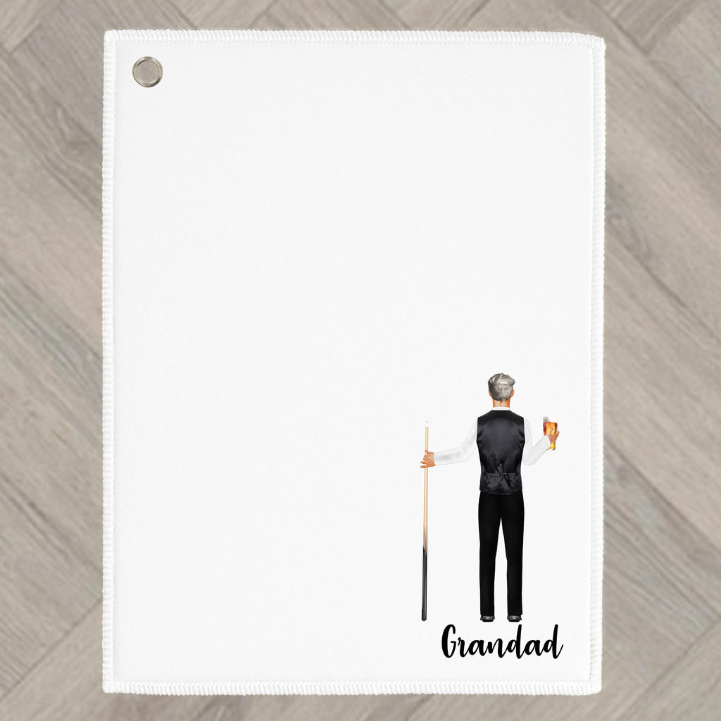 Snooker Towel Personalised Pool Billiards for man Gift for Daddy Grandad