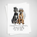 Personalized Dane Wedding Card, Bride and Groom