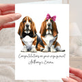 Basset Hound Dog Engagement Card Personalised