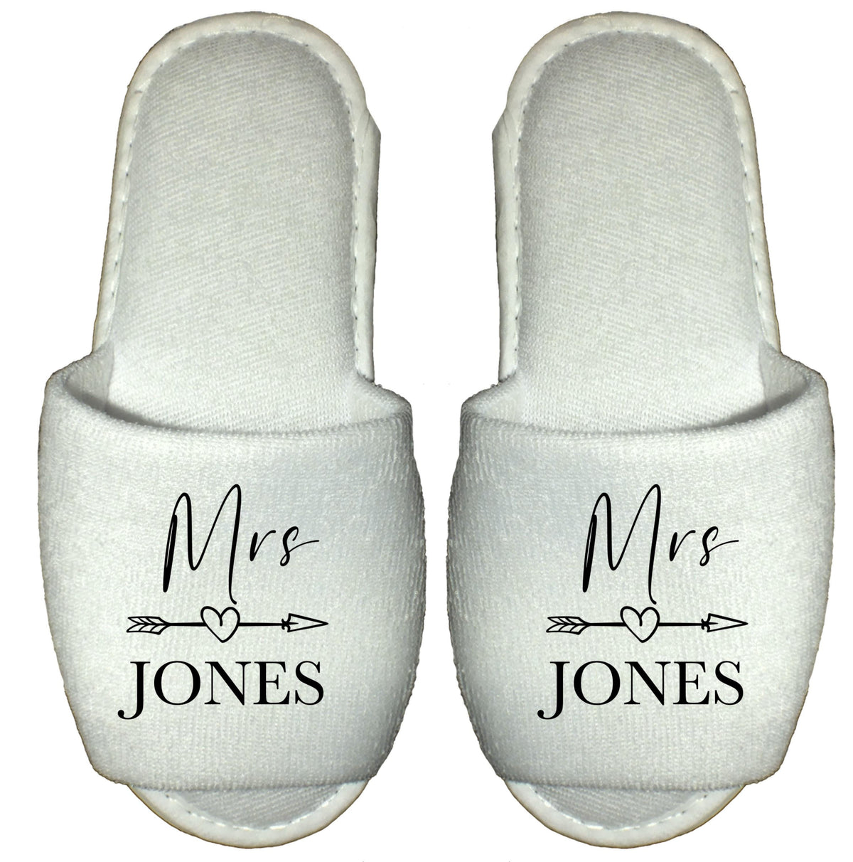 Personalised Mr Mrs Spa Slippers Wedding Gift Honeymoon