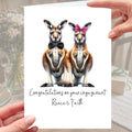 Kangaroo Engagement Card Personalised