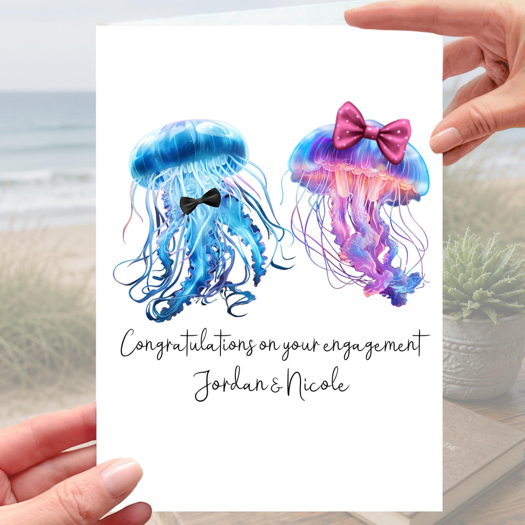 Jellyfish Engagement Card Personalised