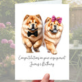 Chow Chow Engagement Card Personalised Dog